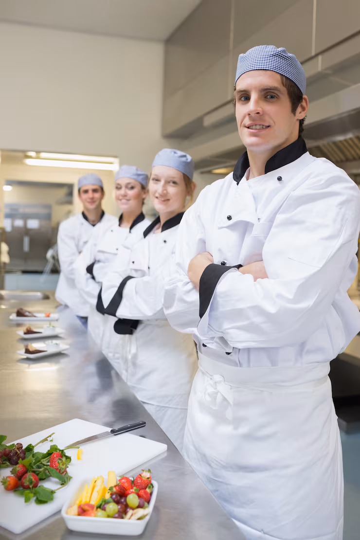 Equipo de chefs Mesa Dorada